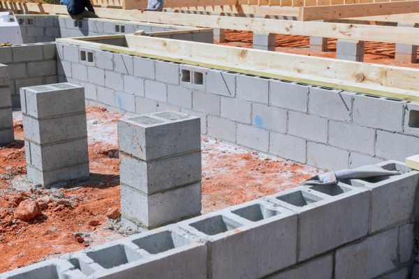 Cement Block Installation in Westlake