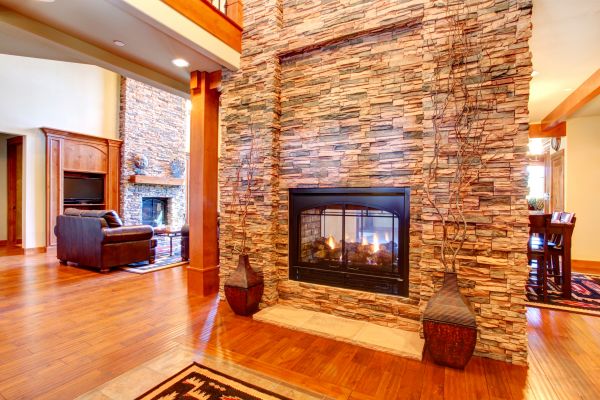 Stone Hearth Installation in Westlake