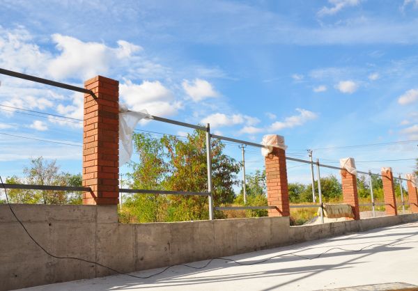 Brick Pillar Installation in Westlake