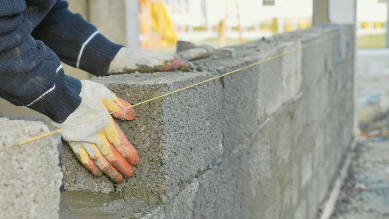 Concrete Blocks Installation detail