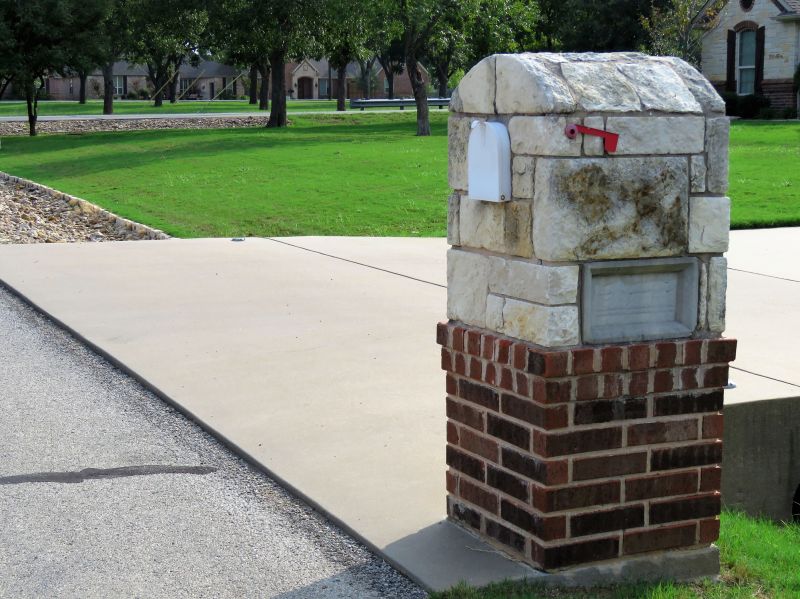 Stone Mailbox Installation